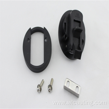 Marine Nylon Plastic Deck Slam Latch Black Pull Round Locked